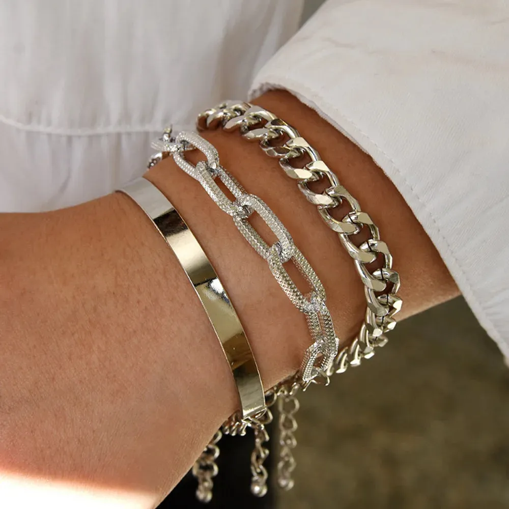 Stainless Steel Paper Clip Bracelets & Bangles (For AU/UK/USA only)