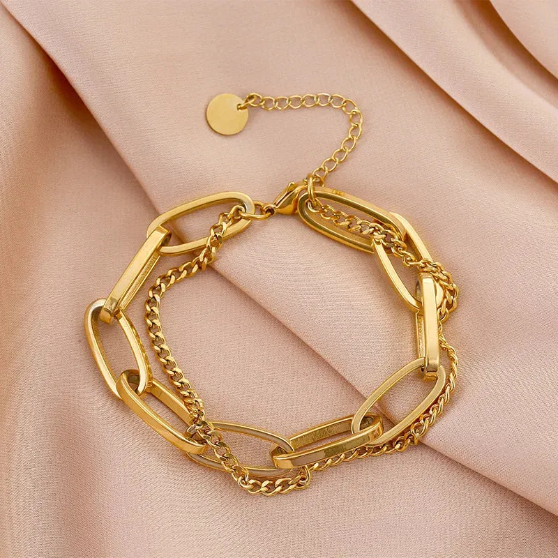 Stainless Steel Paper Clip Bracelets & Bangles (For AU/UK/USA only)