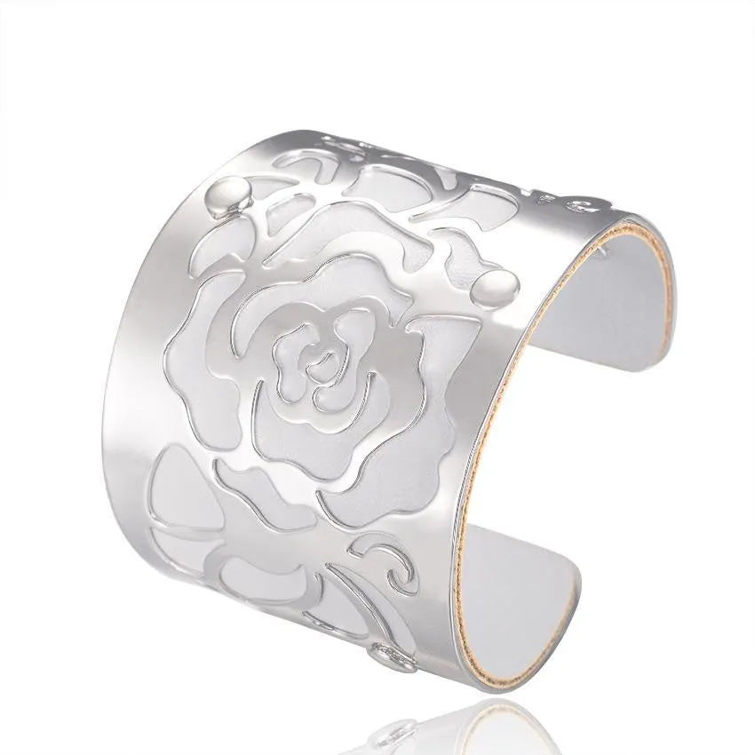 Steampunk Fashion Jewelry Cuff Bracelets Bangles Exaggerated Gold Color with Colorful Enamel Bracelets