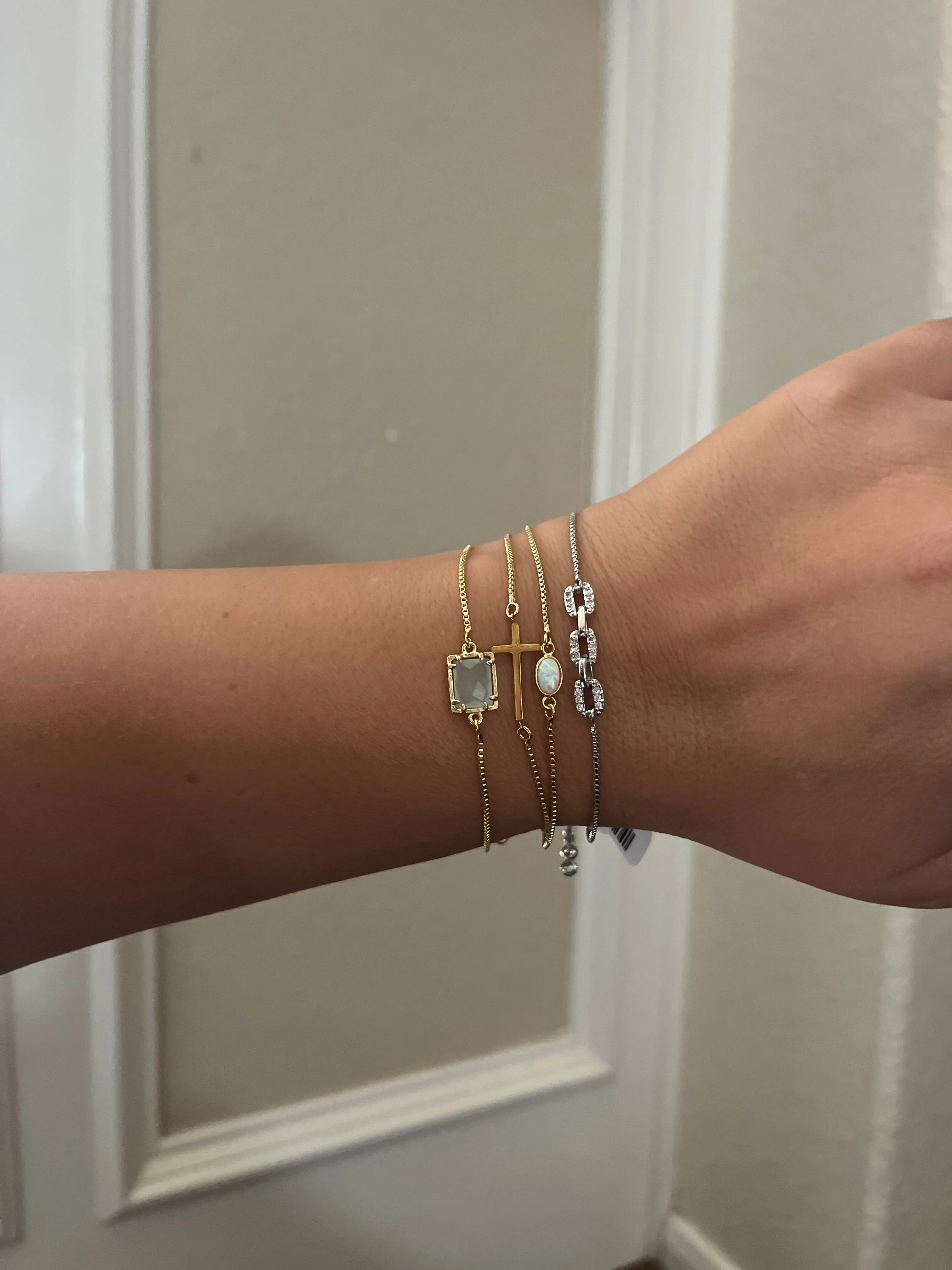 Steph Silver Slider Bracelet