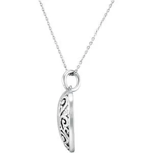 Sterling Silver Happy Wife, Happy Life Necklace