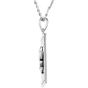 Sterling Silver Know I Am God Necklace