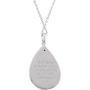 Sterling Silver Our Father's Comfort Necklace