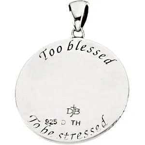 Sterling Silver Too Blessed Necklace