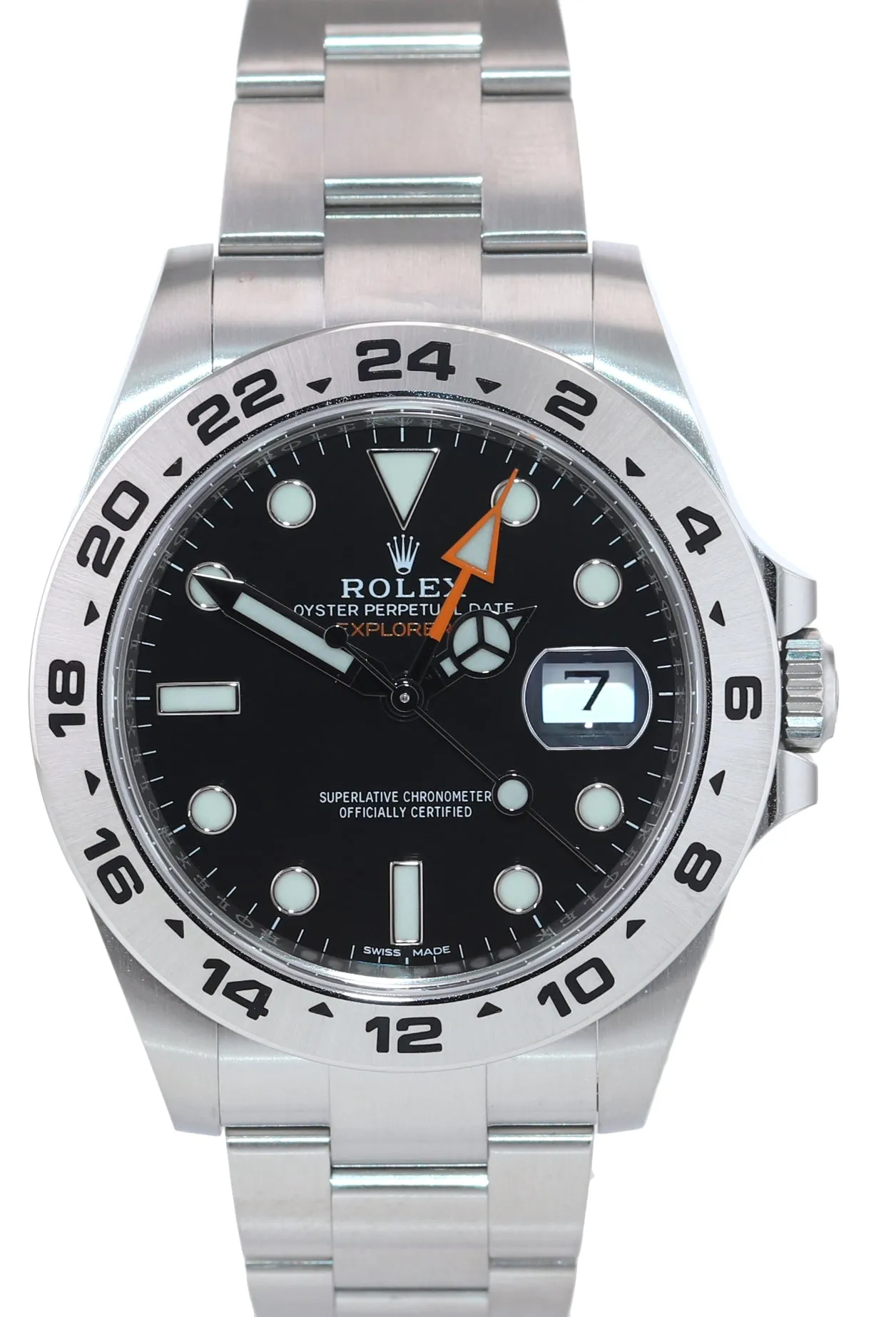 STICKERS 2021 PAPERS Rolex Explorer II 42mm 216570 Black Steel GMT Watch Box
