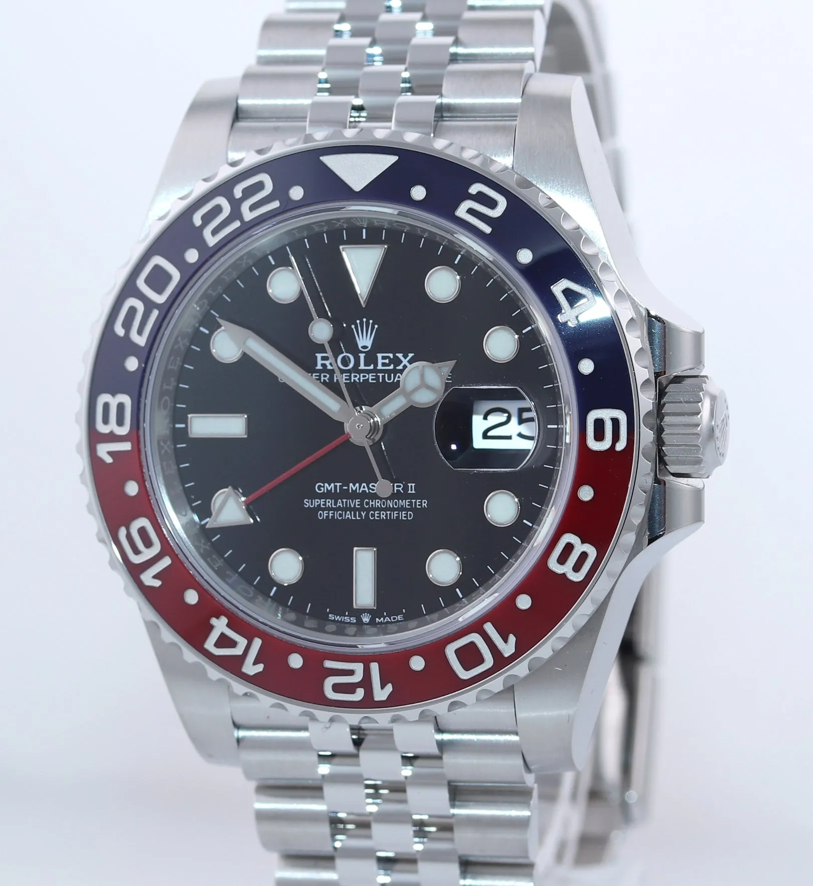 STICKERS NEW 2020 Rolex GMT Master PEPSI Red Blue Ceramic 126710 BLRO Watch Box