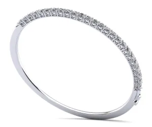 Stylish Sweetheart Bangle Diamond Bracelet with 2.88 ct.(finished) 3.1mm