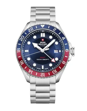 Swiss Military Swiss Made Quartz Blue Dial Watch for Men - SM34095.03