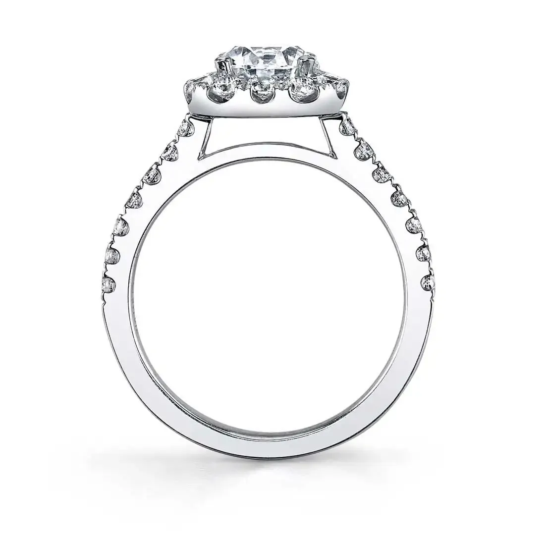 Sylvie Cushion Cut Classic Halo Engagement Ring