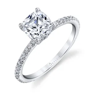 Sylvie Round Cut Classic Engagement Ring