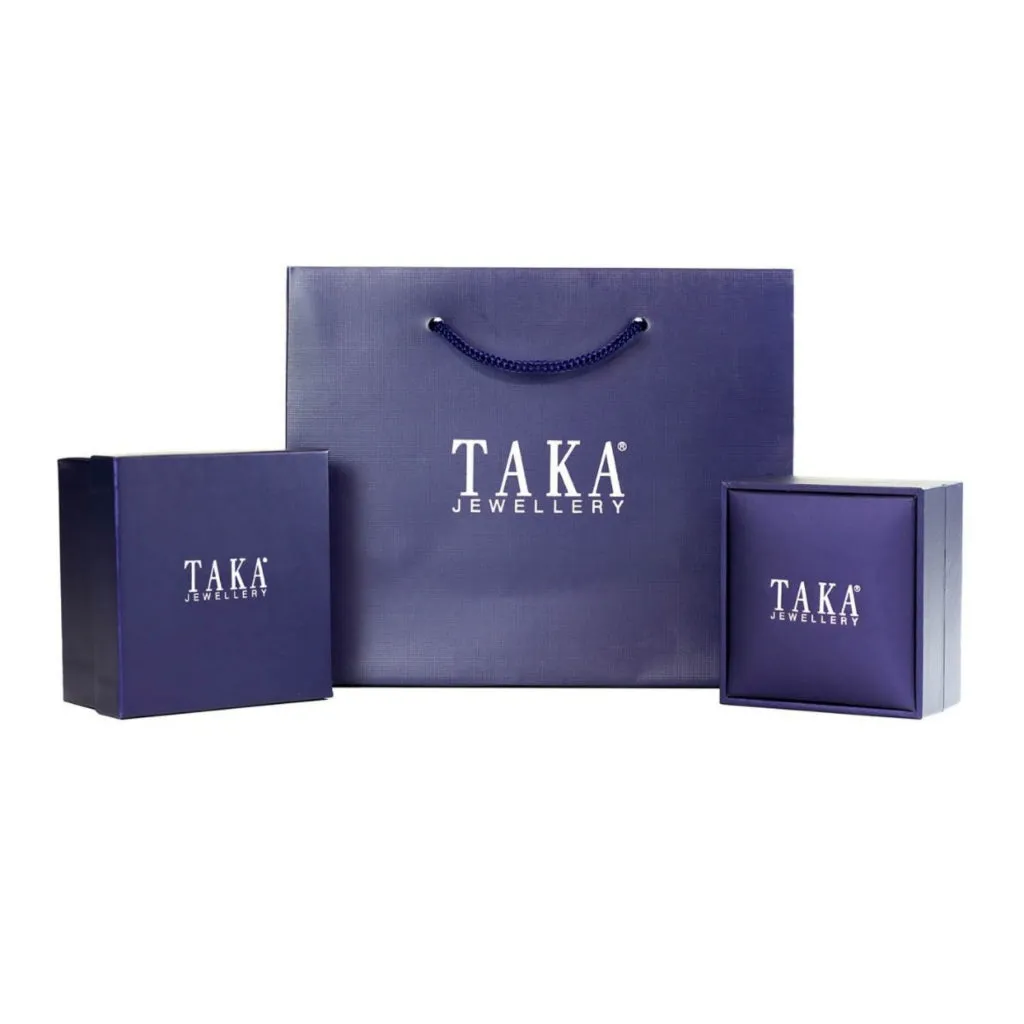 TAKA Jewellery Lab Grown Emerald Diamond Ring 10K