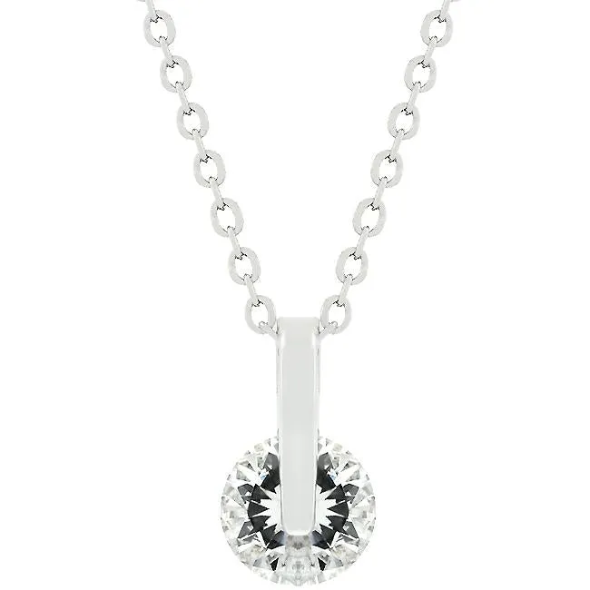 Tandy Ruby Elegance Solitaire CZ Pendant | 2ct