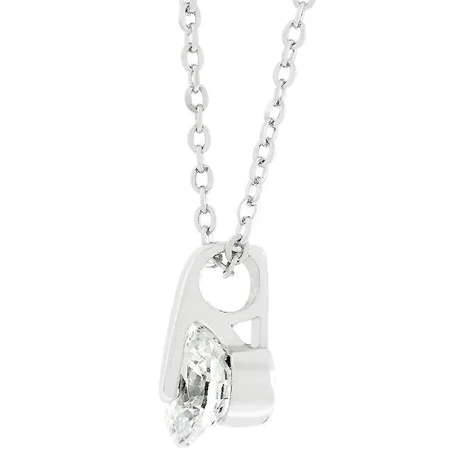 Tandy Ruby Elegance Solitaire CZ Pendant | 2ct