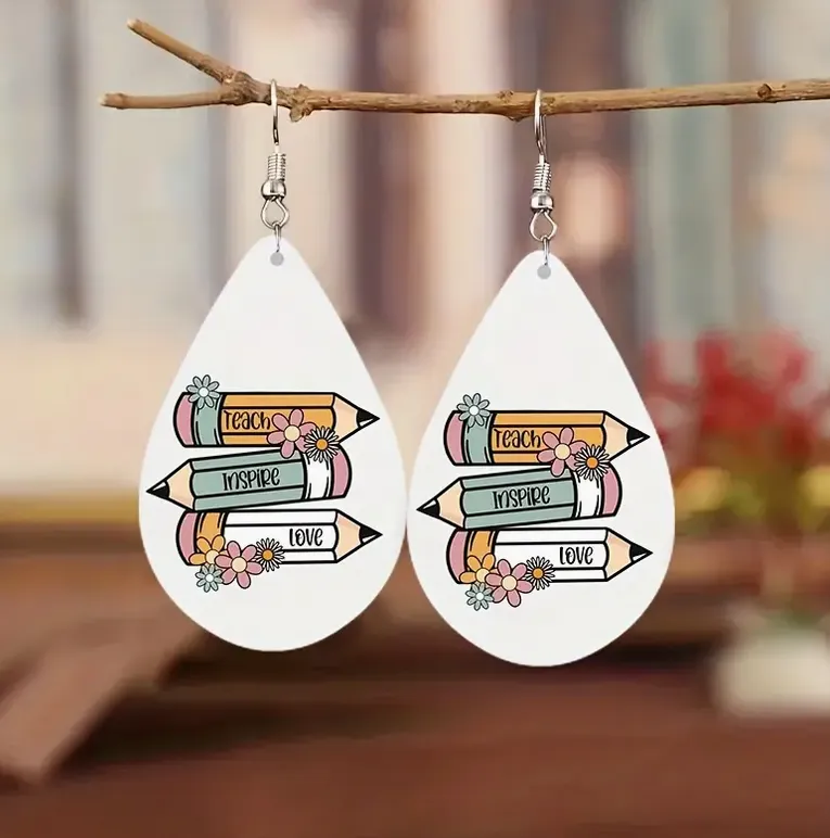 Teach Love Inspire Earrings