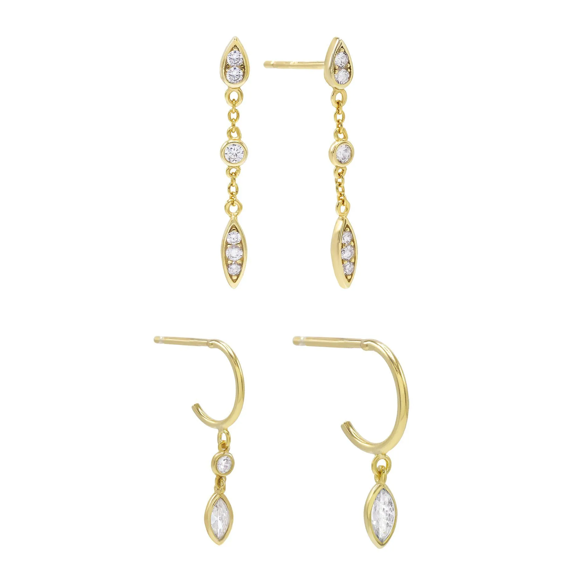 Teardrop Earring Combo Set
