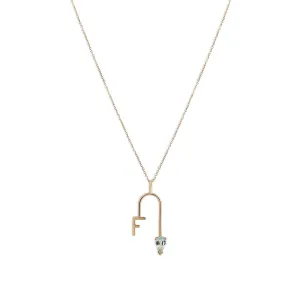 Teardrop Initial Necklace