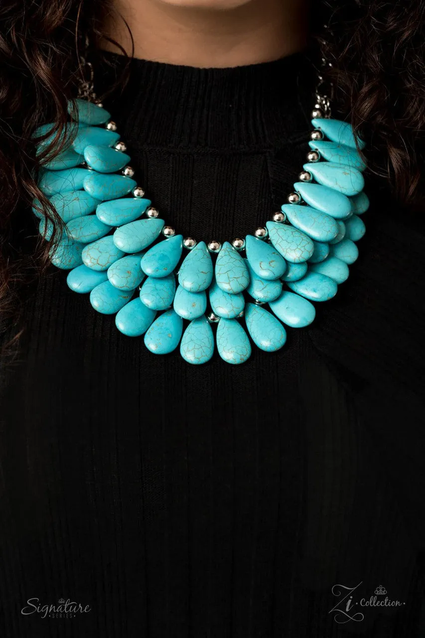 The Amy 2020 Zi Collection Blue Paparazzi Necklace