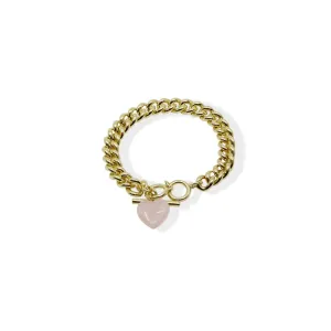 THE ROSE AMOUR CUBAN LINK BRACELET
