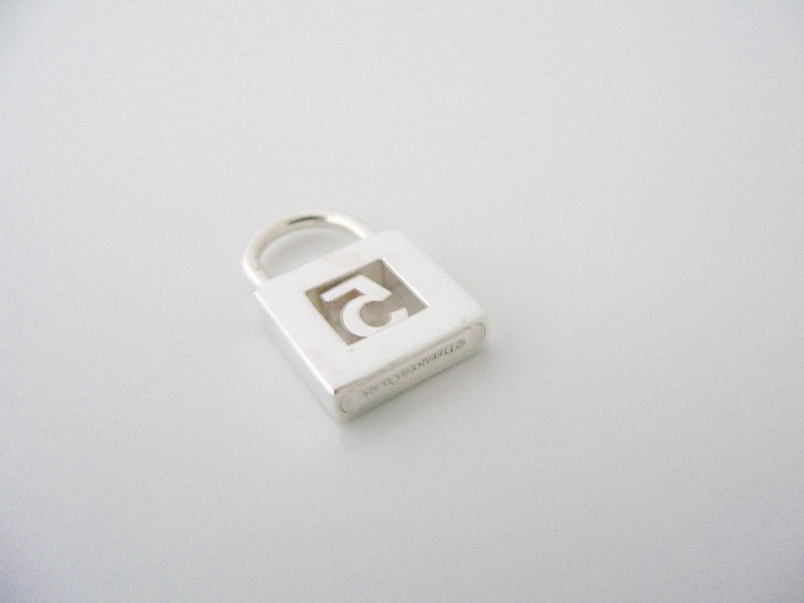 Tiffany & Co Number Charm Five 5 Padlock Pendant 4 Necklace Bracelet Personalize