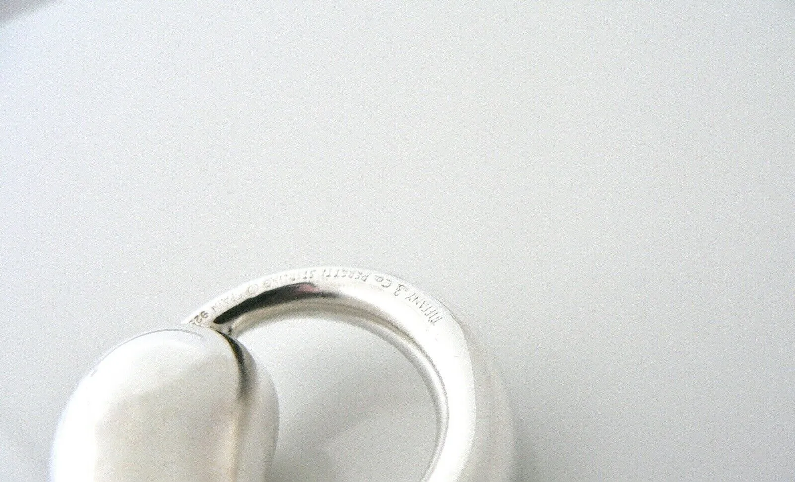 Tiffany & Co Peretti Silver Large 1.4 In Eternal Circle Pendant Charm Love Gift