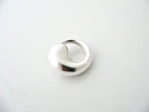 Tiffany & Co Peretti Silver Large 1.4 In Eternal Circle Pendant Charm Love Gift