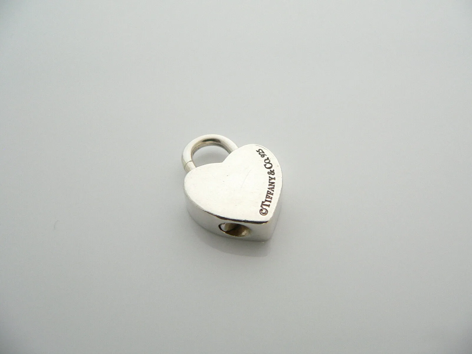 Tiffany & Co Silver Notes Heart Padlock Pendant Charm 4 Necklace Bracelet Gift