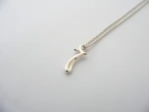 Tiffany & Co Silver Peretti Alphabet R Medium Necklace Pendant Charm Chain Gift