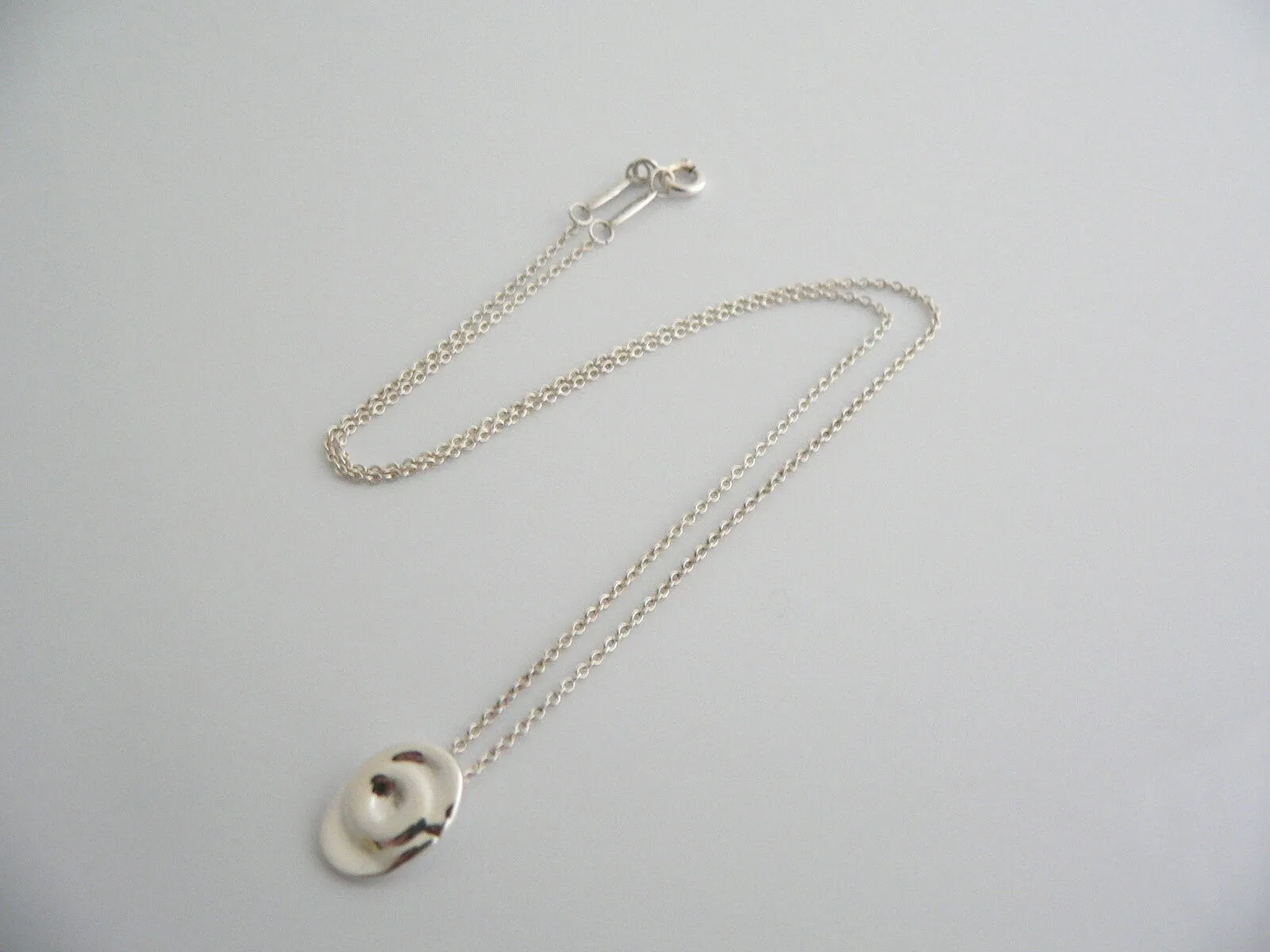 Tiffany & Co Silver Peretti Aries Zodiac Necklace Pendant Charm Chain Gift Love