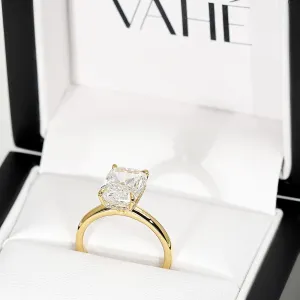 TIFFANY | Hidden Halo Elongated Cushion Diamond Ring in 18ct Yellow Gold