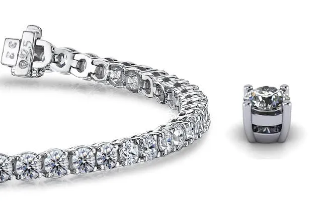 Timeless Dreams Lab-Grown Diamond Tennis Bracelet with 4.43 ct.(finished) 2.7mm