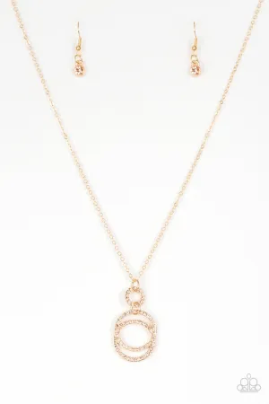 Timeless Trio Gold Paparazzi Necklace