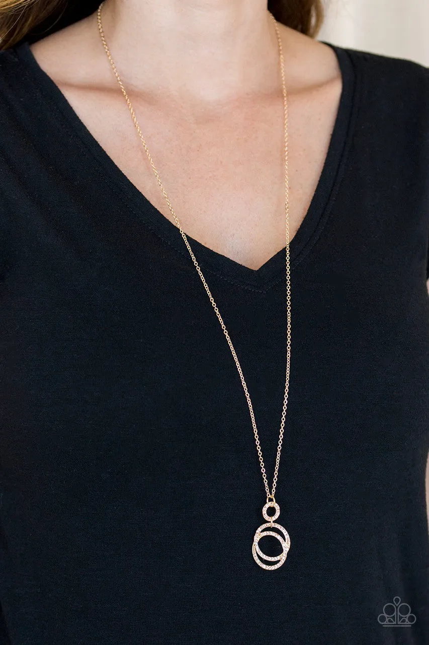 Timeless Trio Gold Paparazzi Necklace