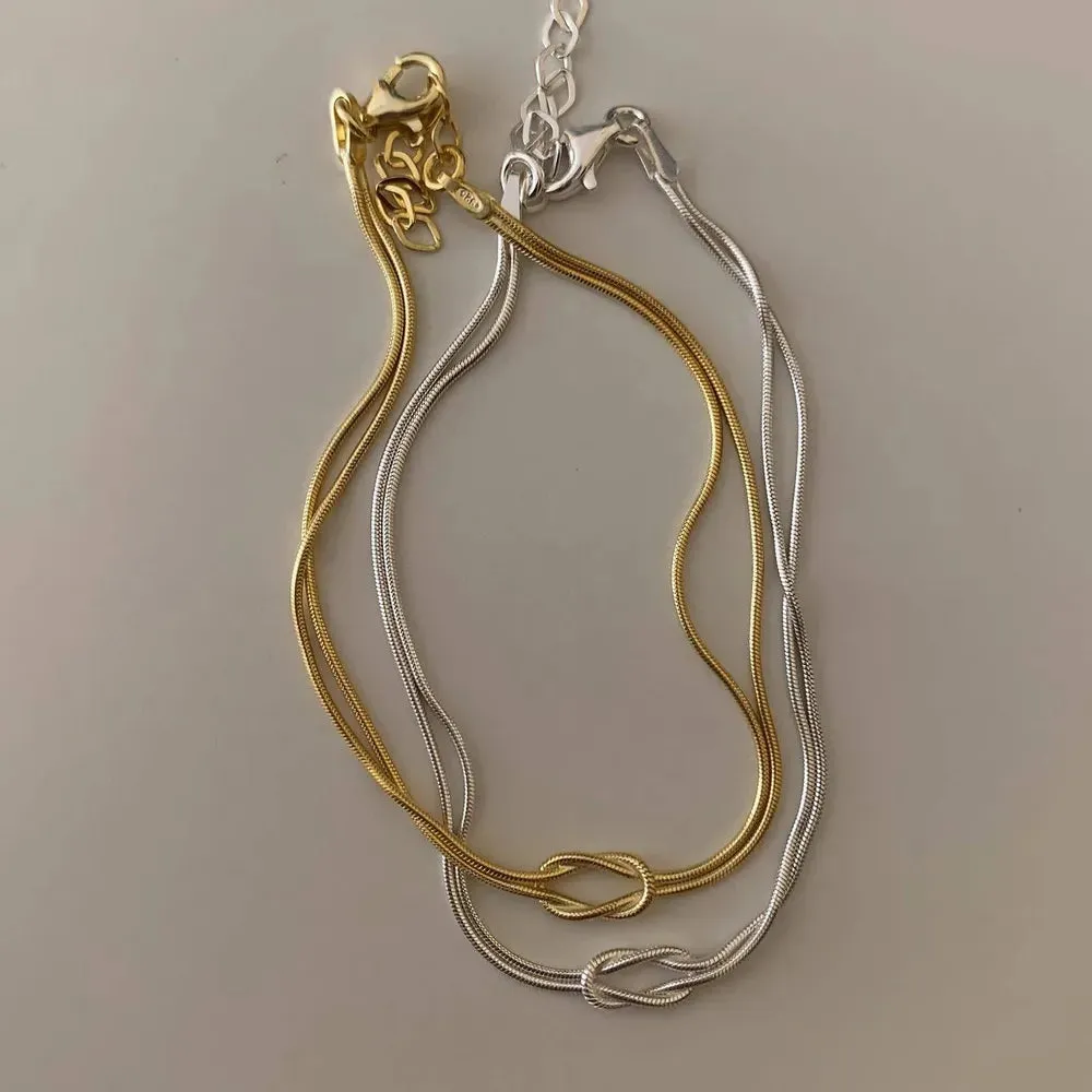 Titanium Steel Knotted Necklace