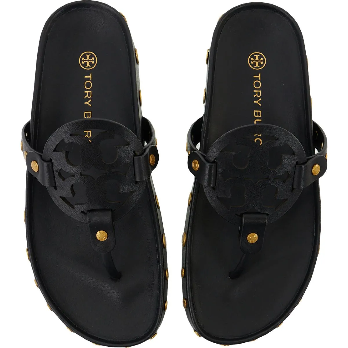 Tory Burch Womens Leather Thongs Footbed Sandals