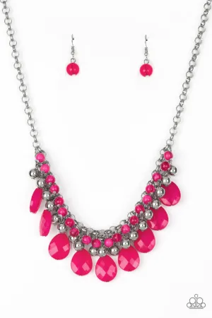 Trending Tropicana Pink Paparazzi Necklace