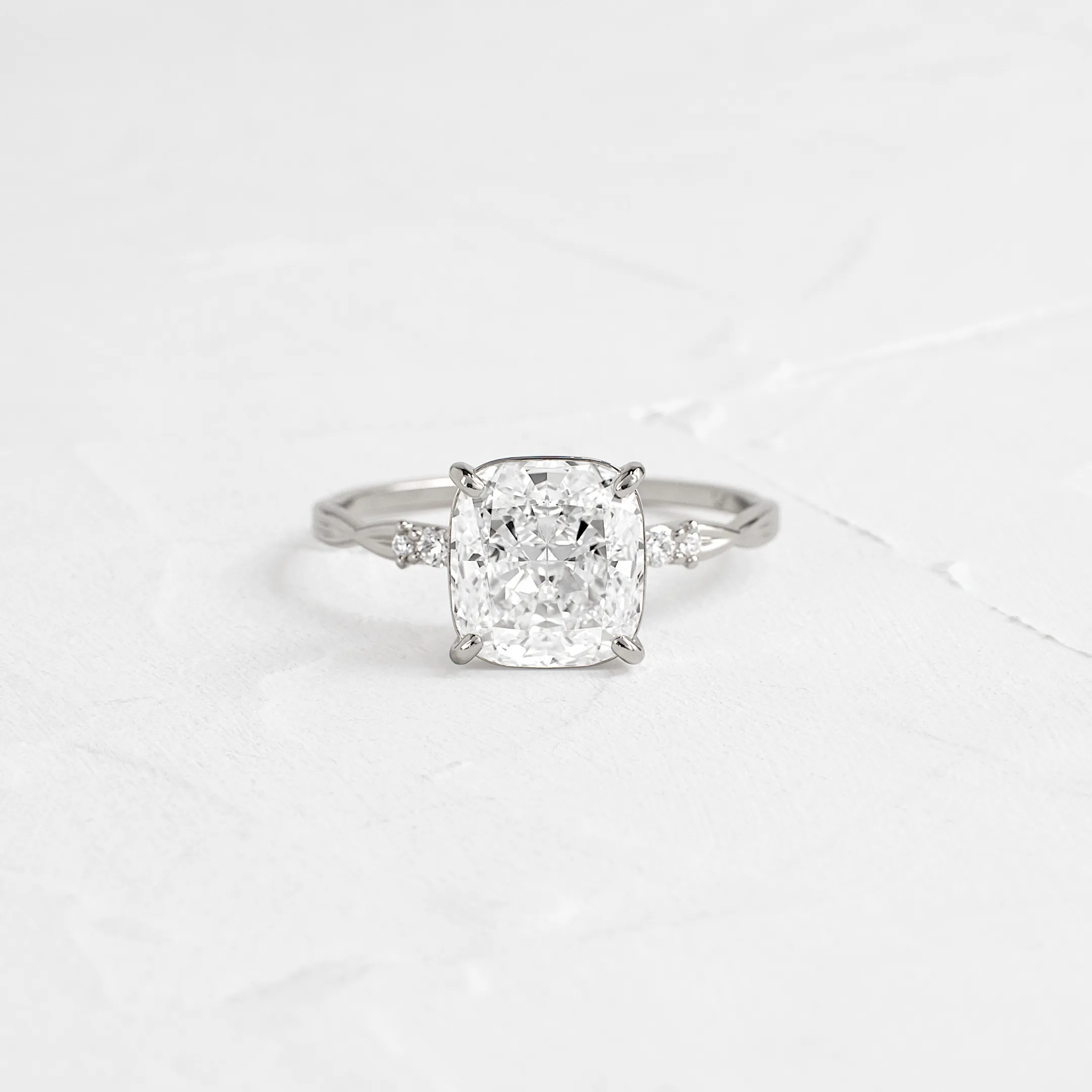 Trestle Ring, Cushion Cut