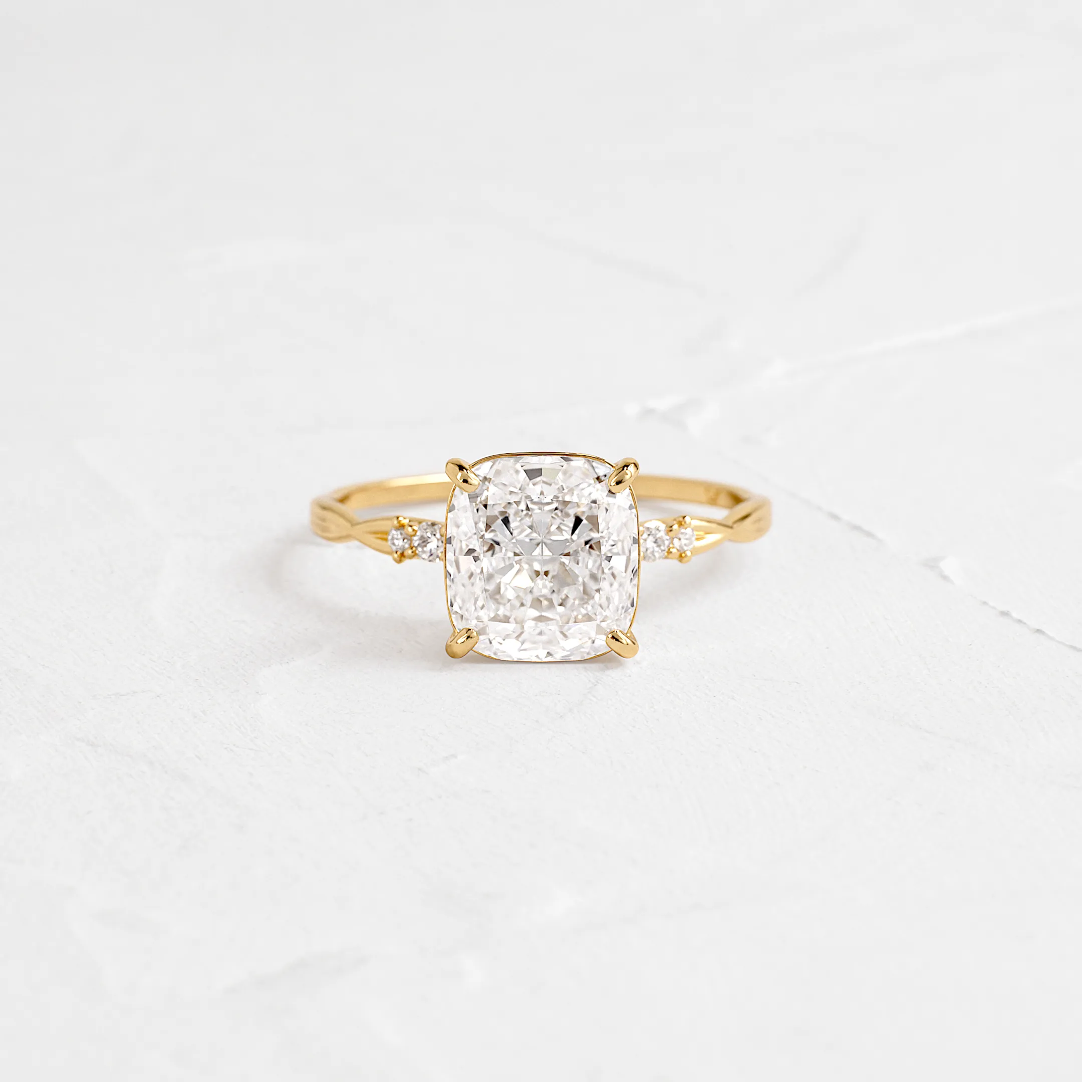 Trestle Ring, Cushion Cut