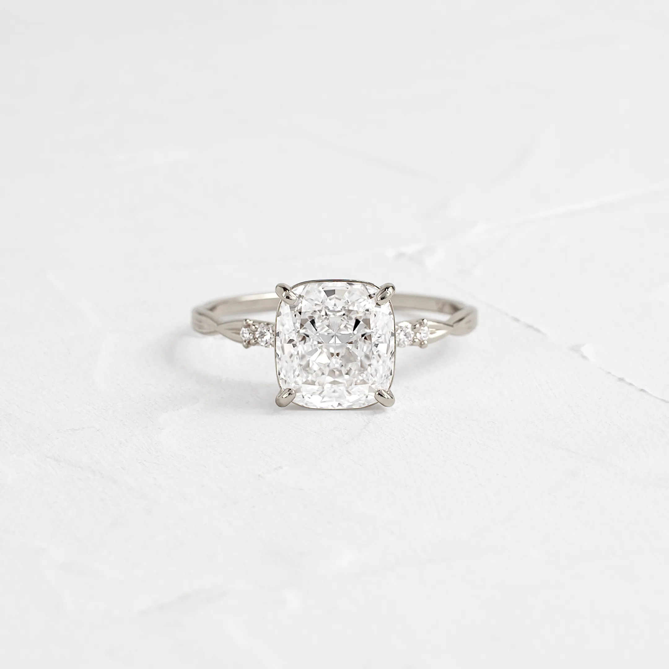 Trestle Ring, Cushion Cut
