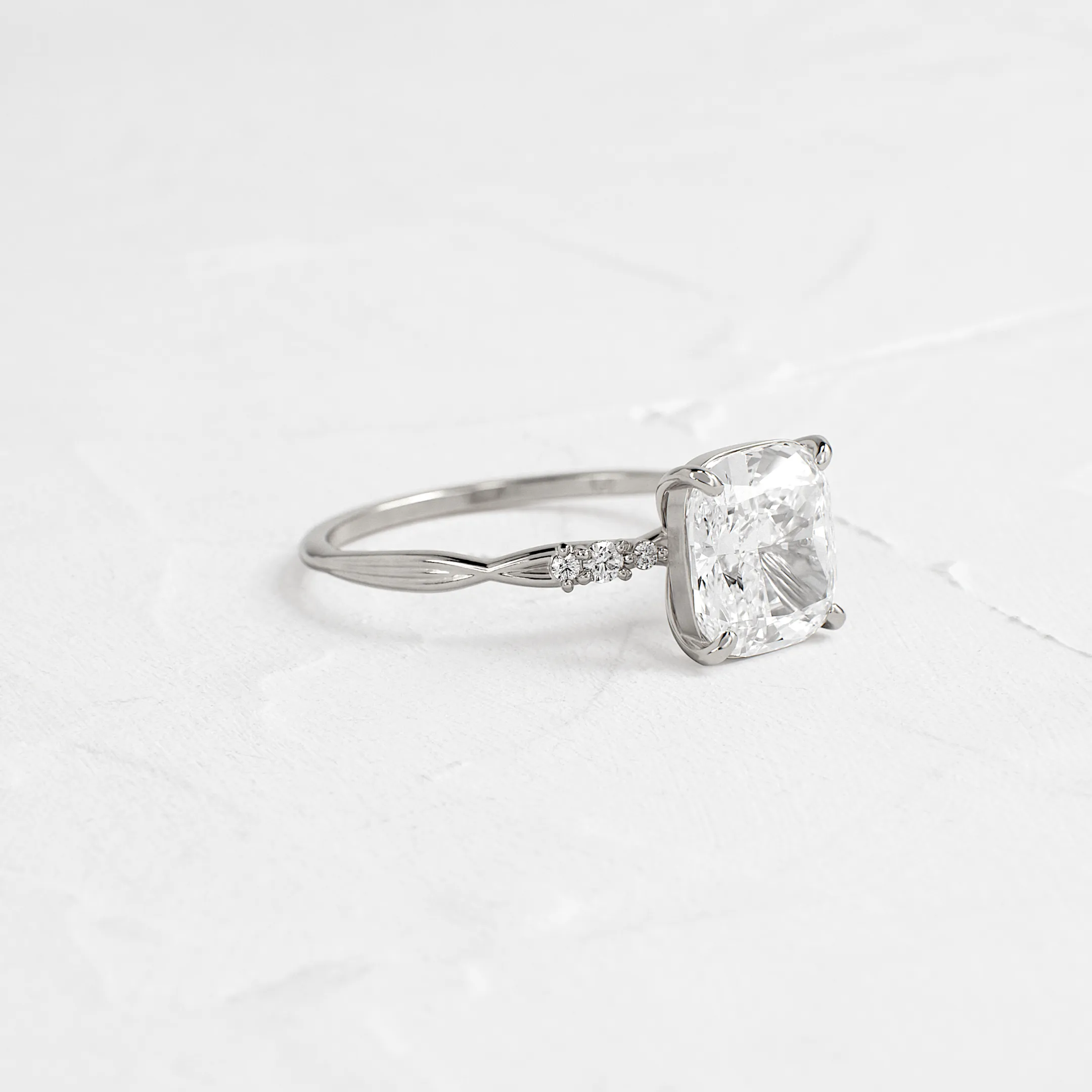 Trestle Ring, Cushion Cut