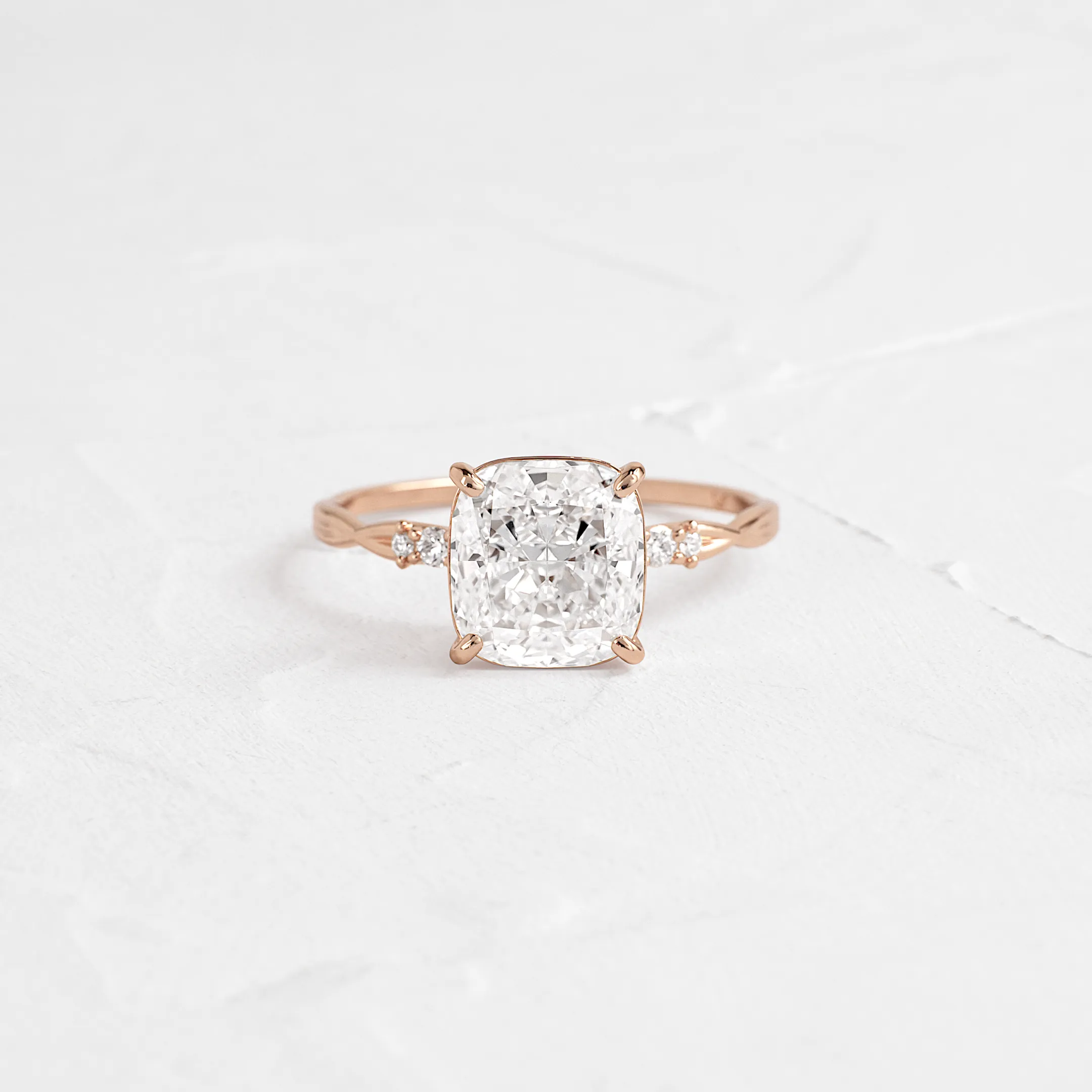 Trestle Ring, Cushion Cut