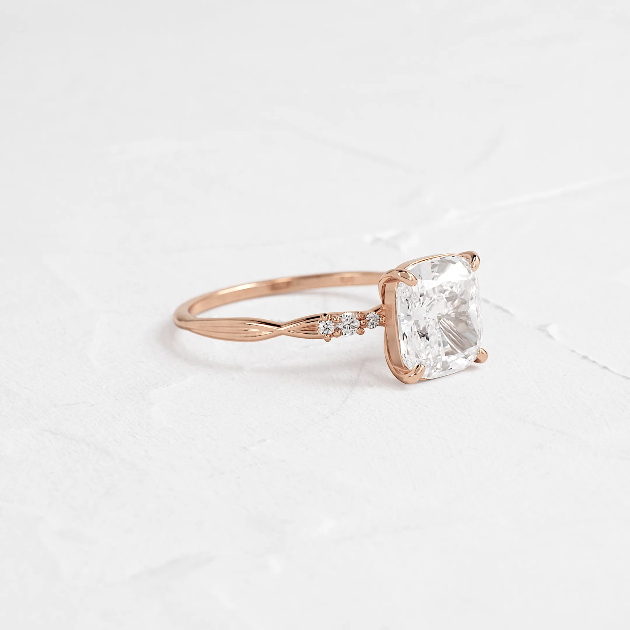 Trestle Ring, Cushion Cut