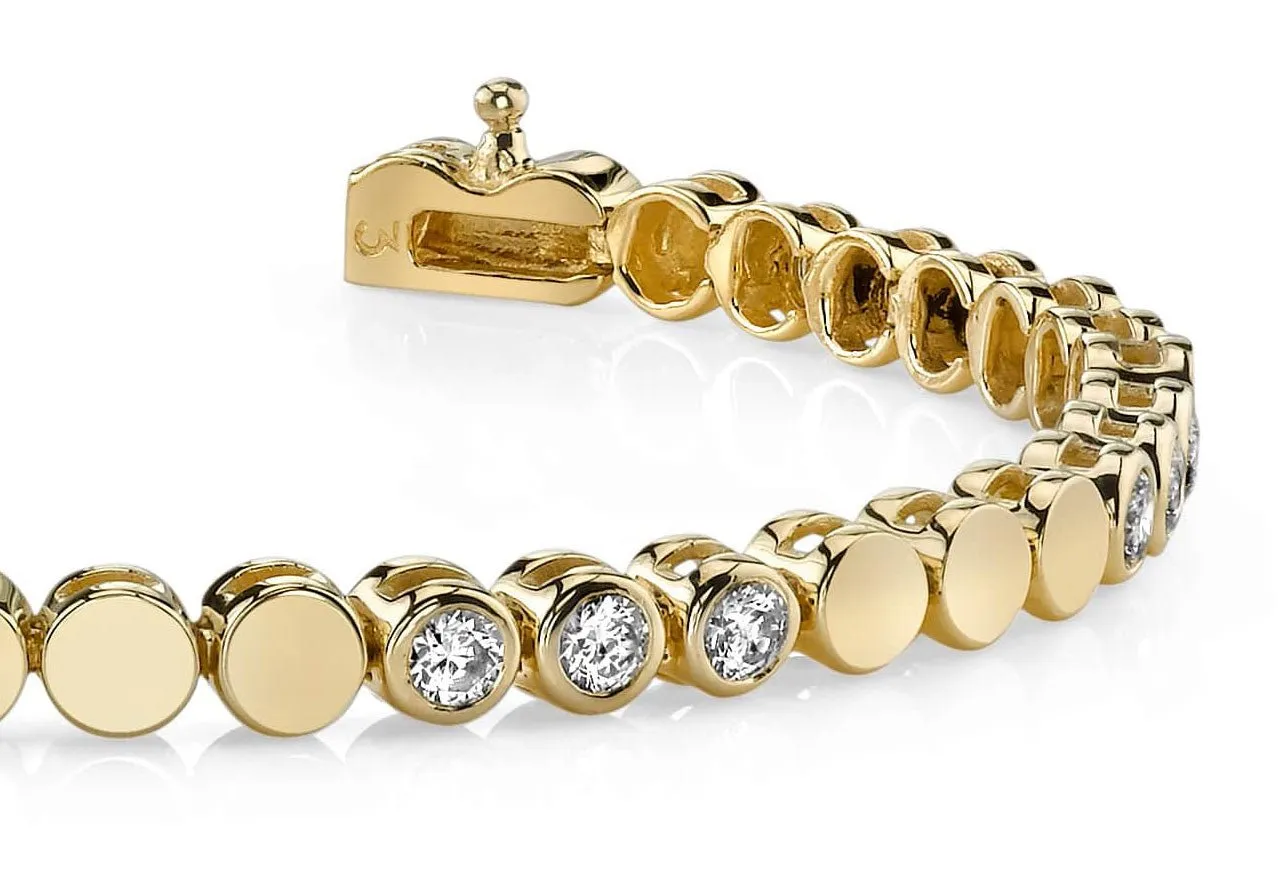 Triple Diamond Bracelet with 0.96 ct.(finished) 2.25mm