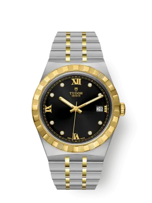 Tudor Royal, Stainless Steel and 18k Yellow Gold with Diamond-set, 38mm, Ref# M28503-0004