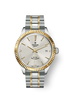 Tudor Style, Stainless Steel and Yellow Gold with Diamond-set, 38mm, Ref# M12513-0009