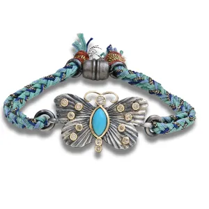 Turquoise Butterfly Link Bracelet