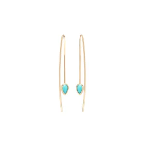 Turquoise Teardrop Earrings