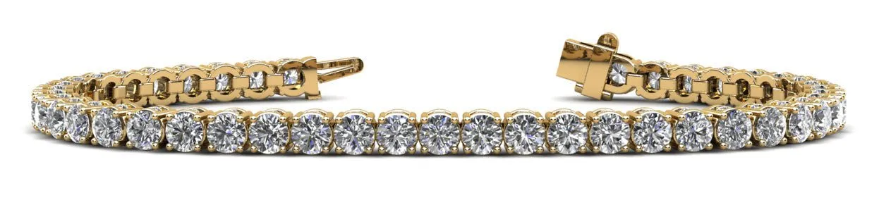 Ultimate Tennis Bracelet with Side Stones Lab-Grown Diamond  with 4.76 ct.(finished) 1.2mm, 2.5mm