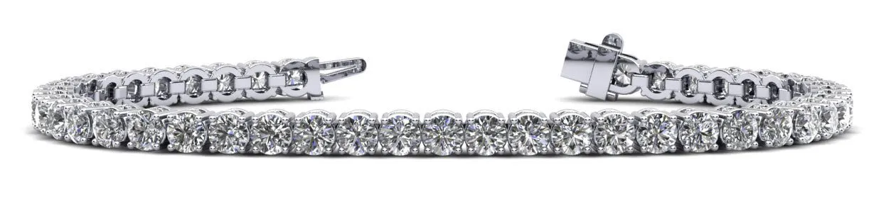 Ultimate Tennis Bracelet with Side Stones Lab-Grown Diamond  with 4.76 ct.(finished) 1.2mm, 2.5mm