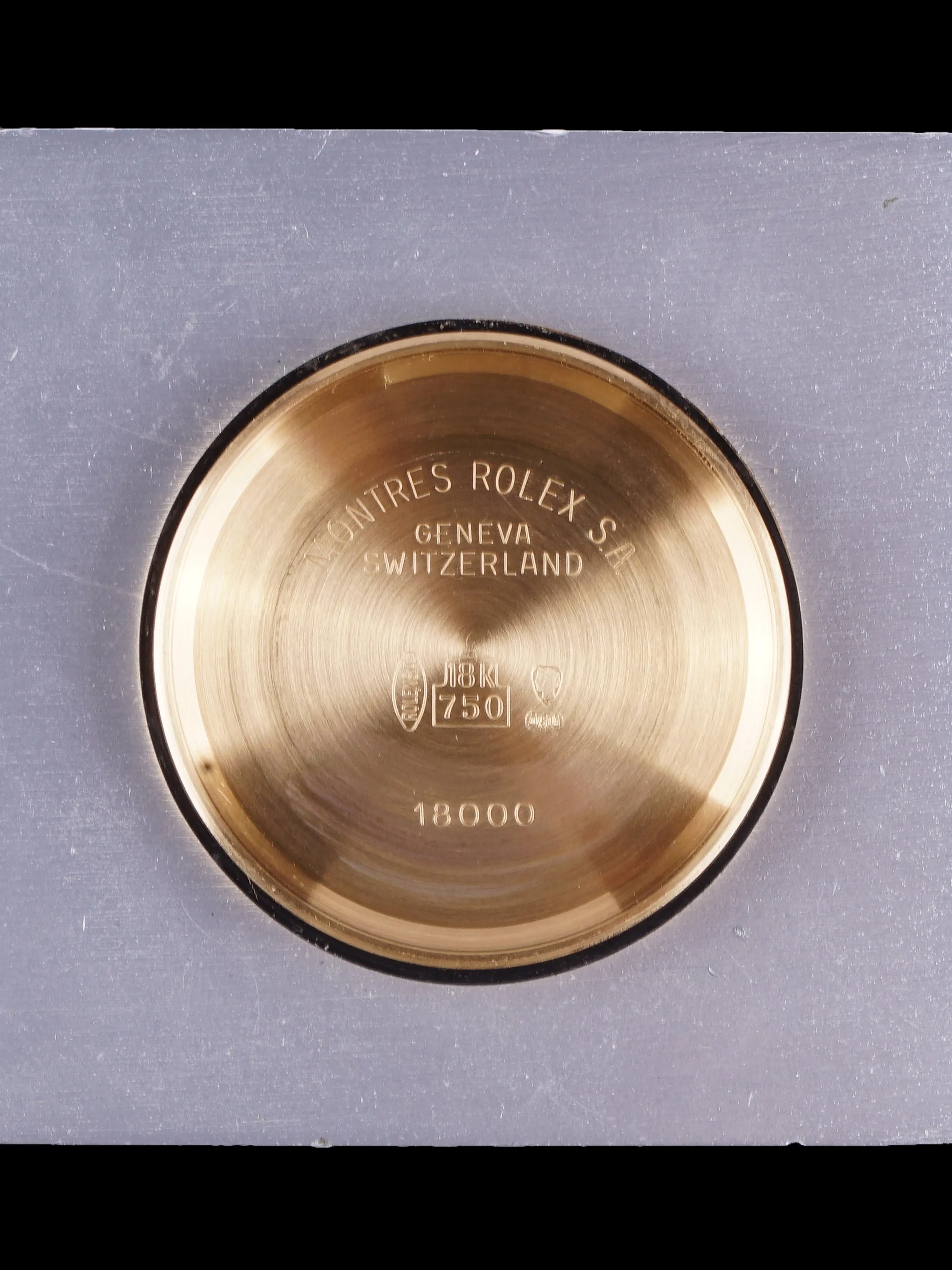 **Unpolished** 1987 Rolex Day-Date (Ref. 18038) Black Factory Diamond Dial With Box and Booklets