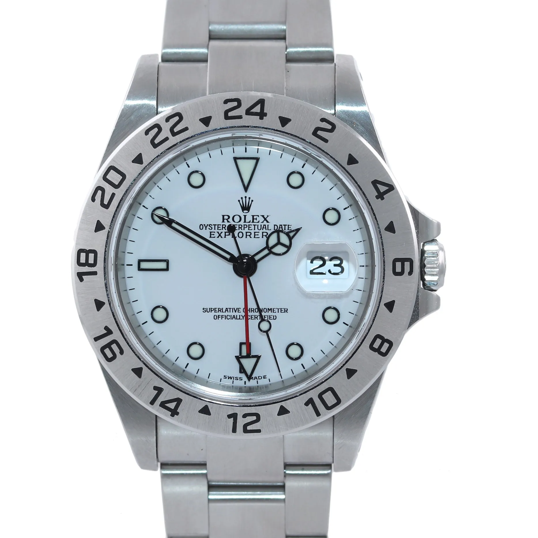UNPOLISHED 2007 PAPERS Rolex Explorer II 40mm White 16570 Polar Watch Box